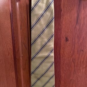 Banana Republic Olive and Navy Striped Tie